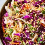 Easy Crunchy Asian Slaw (w/ BEST Asian Dressing!)