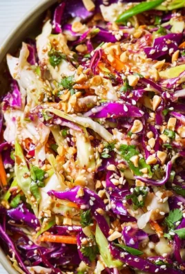 Easy Crunchy Asian Slaw (w/ BEST Asian Dressing!)
