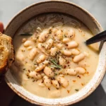 Easy Rosemary Garlic White Bean Soup
