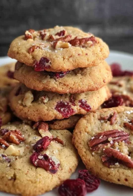 Eggless Praline Pecan Cranberry Cookies