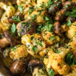 Garlic Butter Cauliflower Mushroom Recipe