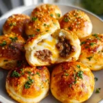 Garlic Parmesan Cheeseburger Bombs Recipe