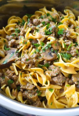 Instant Pot Beef Stroganoff