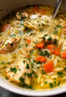Lemon Chicken Orzo Soup