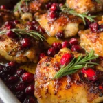 One-Pan Cranberry Rosemary Chicken