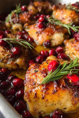 One-Pan Cranberry Rosemary Chicken