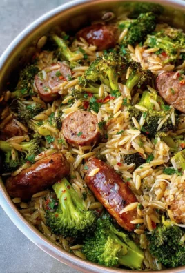 One-Pot Chicken Sausage Orzo With Broccoli