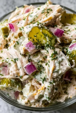 Savory Dill Pickle Chicken Salad
