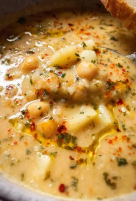 Vegan Garlic Chickpea Soup