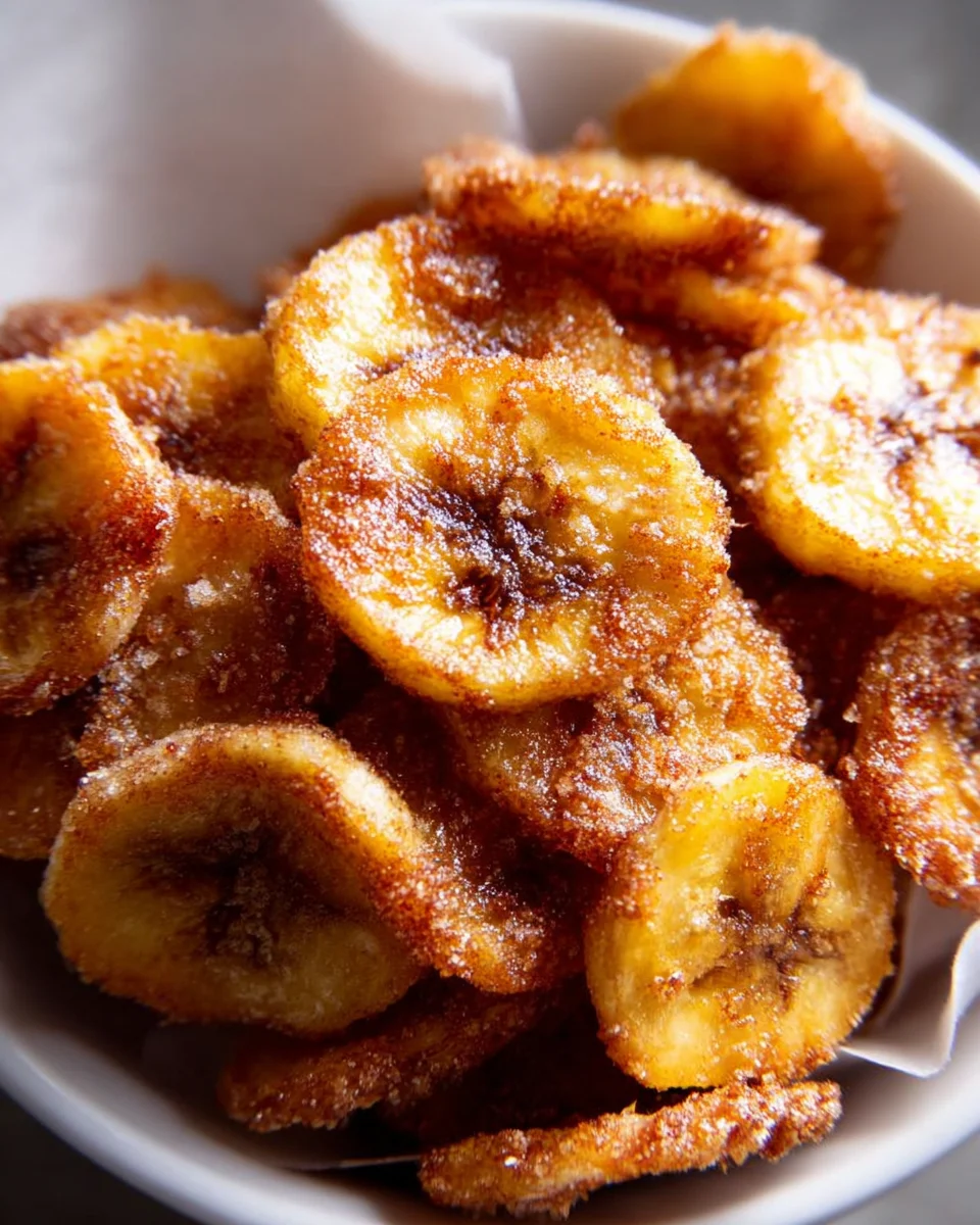 Air Fryer Cinnamon Banana Chips