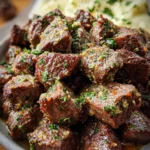 Air Fryer Garlic Butter Steak Bites