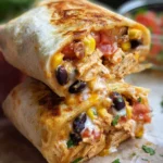 Air Fryer Southwest Chicken Burritos