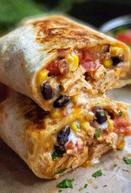 Air Fryer Southwest Chicken Burritos