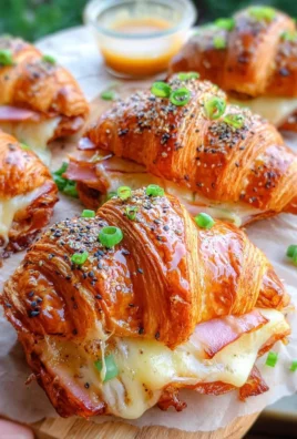 Baked turkey and Cheese Croissants