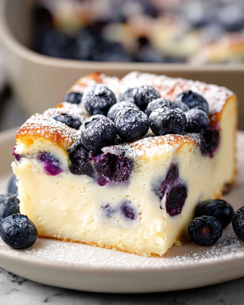 Blueberry Cottage Cheese Breakfast Bake
