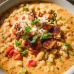 Creamy Cajun Chicken Pasta Soup