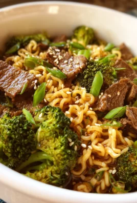 Crock Pot Beef and Broccoli Ramen