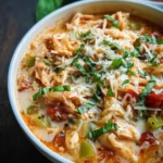 Crockpot Chicken Parmesan Soup (Slow Cooker)