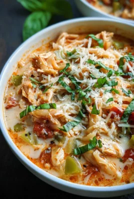 Crockpot Chicken Parmesan Soup (Slow Cooker)