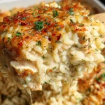 Garlic Parmesan Chicken Rice Casserole