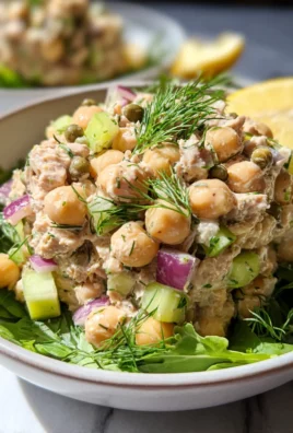 Healthy Tuna Garbanzo Bean Salad