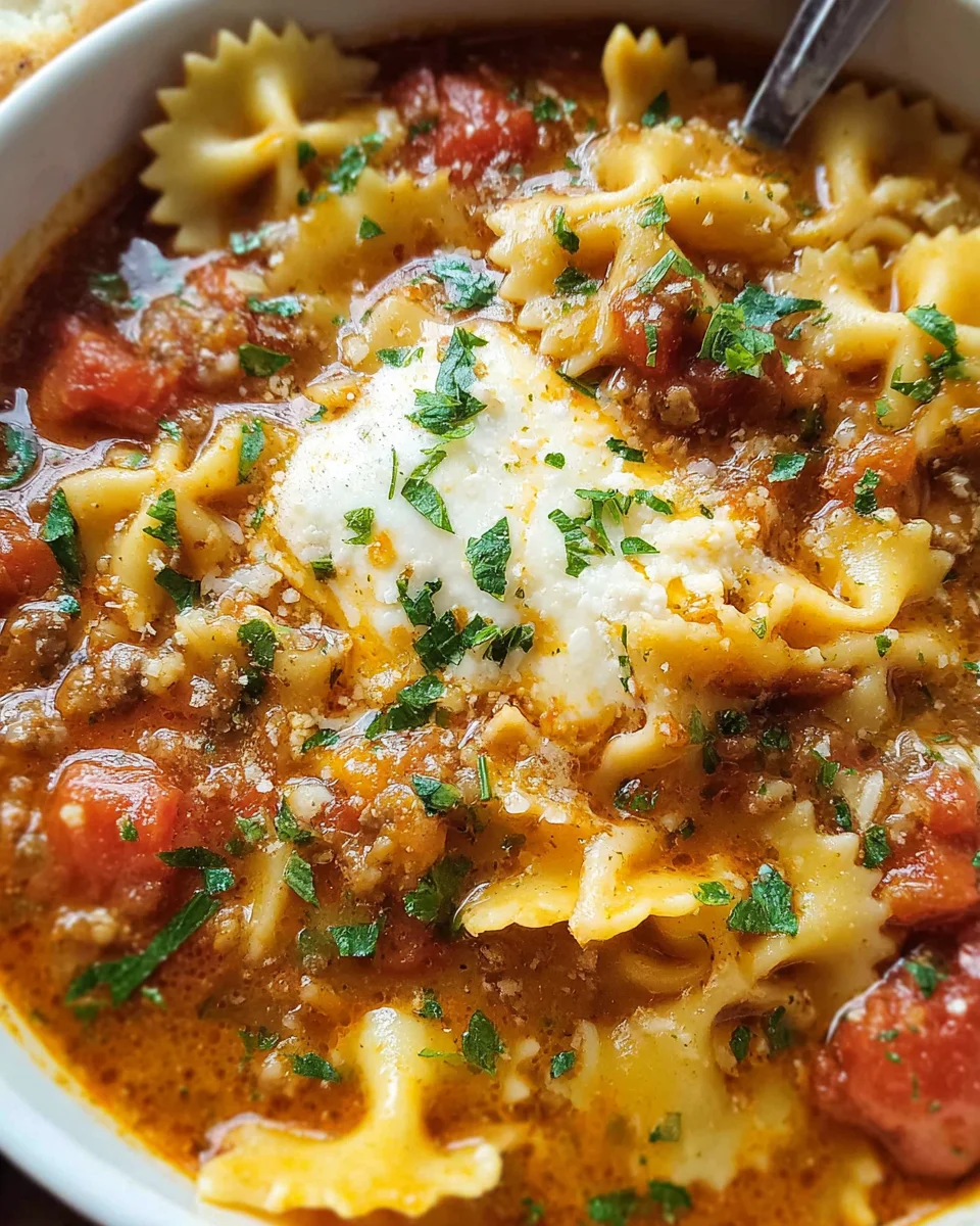 Lasagna Soup