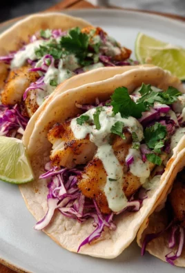 Mouthwatering Fish Tacos with Lime Crema