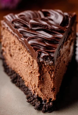 No Bake Chocolate Cheesecake