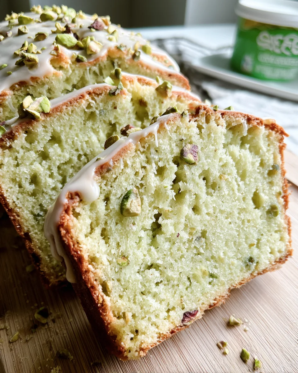 Pistachio Pudding Bread
