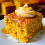 Pumpkin Cornbread {with Cinnamon Honey Butter}