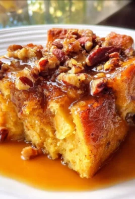 Pumpkin Praline Bread Pudding