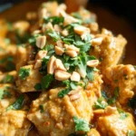 Slow Cooker Thai Peanut Chicken | Low Carb