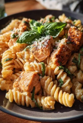 Tomato Basil Salmon Pasta