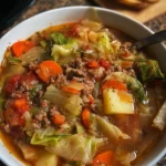 Cabbage Soup with Ground Beef