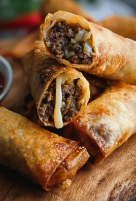 Cheeseburger Spring Rolls
