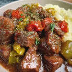 Crockpot Mississippi Steak Bites