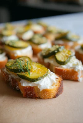 Dill Pickle Crostini