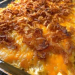 French Onion Chicken Hashbrown Casserole