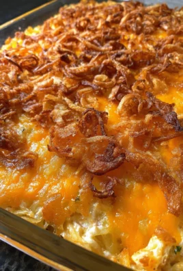 French Onion Chicken Hashbrown Casserole