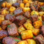 Garlic Butter Steak Bites & Potatoes