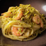 Lemon Linguine with Shrimps and Pistachios