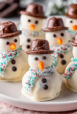 Melted Snowman Oreo Balls