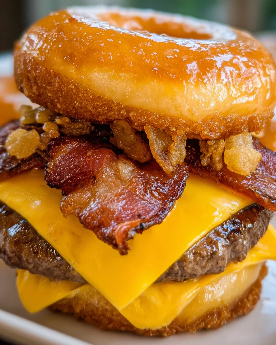 Buttery Glazed Donut Burger