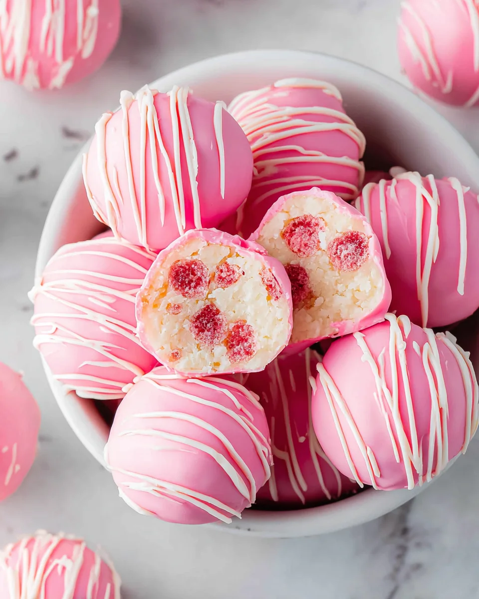 Cherry Chip Cheesecake Bites