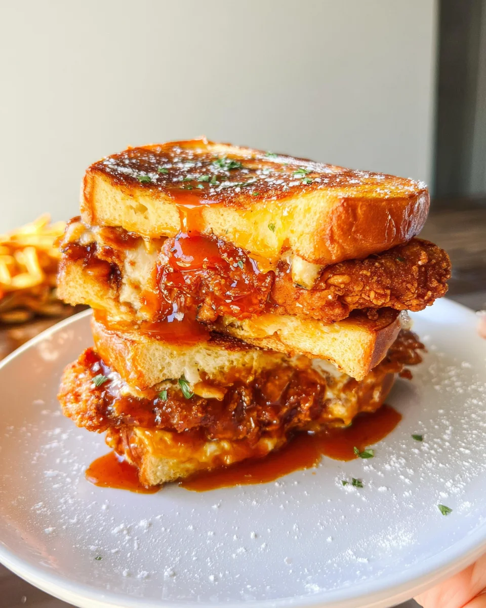 French Toast Fried Chicken Sandwich