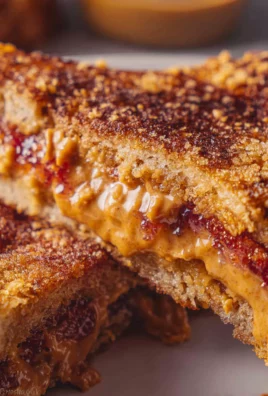 Fried Peanut Butter and Jelly Sandwich