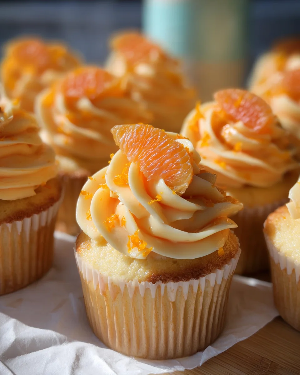 Orange Creamsicle Cupcakes