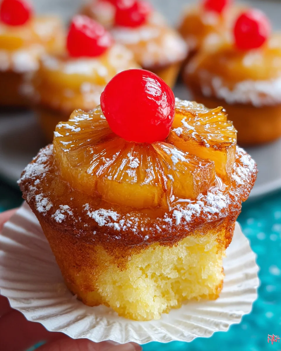 Pineapple Upside Down Cupcakes