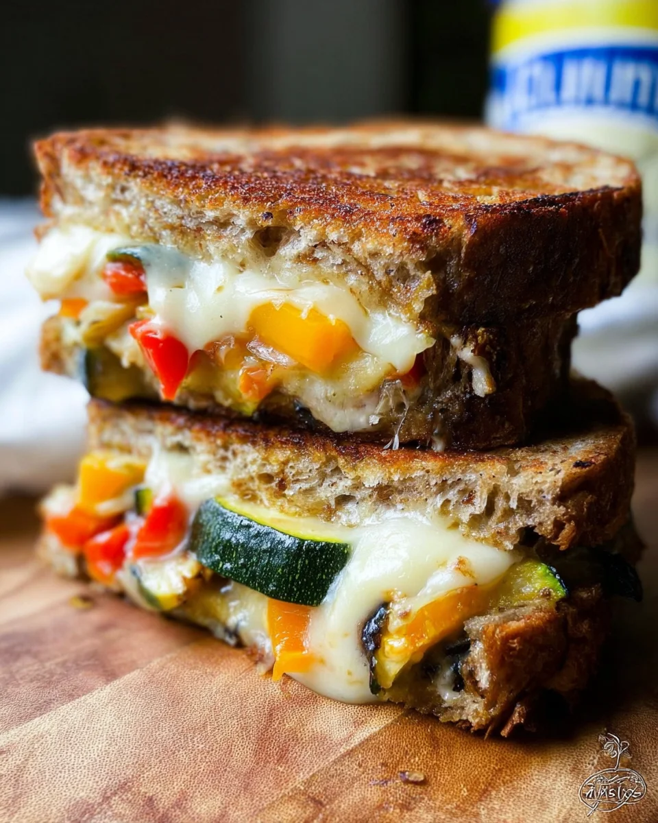 Roasted Vegetable Grilled Cheese