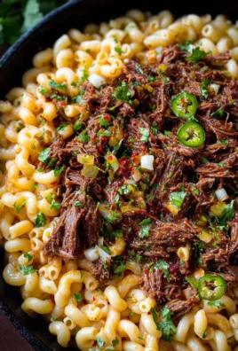 Shredded Beef Macaroni and Cheese